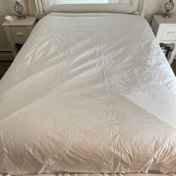 PARACHUTE King Duvet Protector Bright White Cotton - Picture 2 of 8